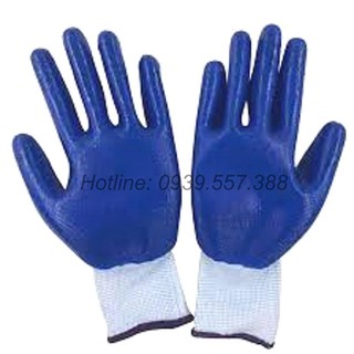 Combo 12 đôi găng tay phủ sơn xanh