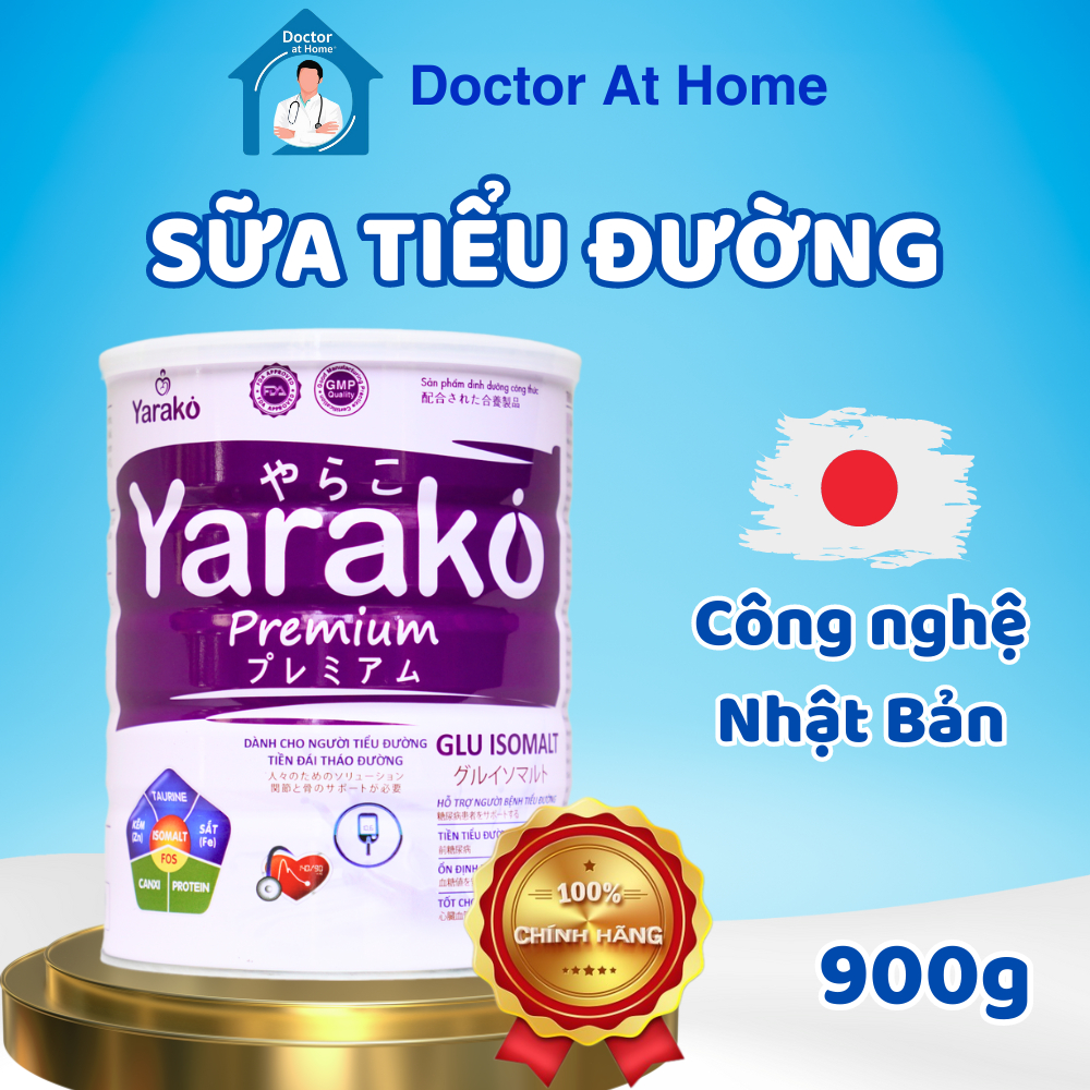Sữa Bột Dành Cho Người Tiểu Đường Và Tiền Đái Tháo Đường YARAKO PREMIUM GLU ISOMALT 400g/900g