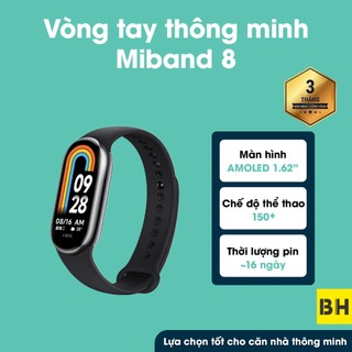 Vòng Tay Sức Khỏe Thông Minh Xiaomi Mi Band 8 - Theo Dõi Sức Khỏe - Bản Nội Địa