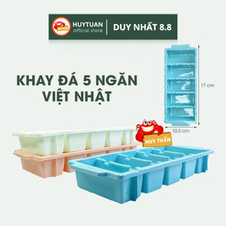 Khay làm đá 5 viên to hình chữ nhật hàng Việt Nhật 6965 (KD05) bibi90