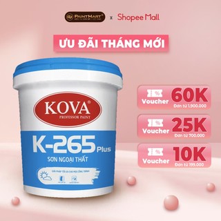 Sơn nước ngoài trời không bóng Kova K265 plus thùng 3.5 lít