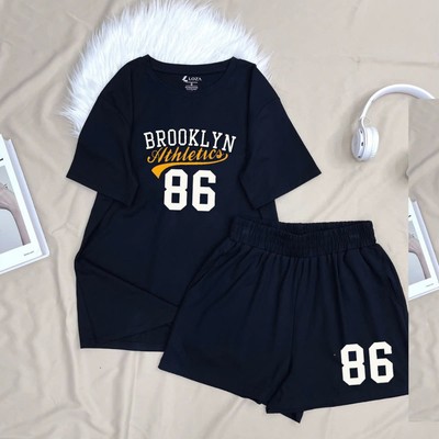 Bộ quần áo thun nữ dáng rộng NB25 số 86 chất cotton Loza BR98