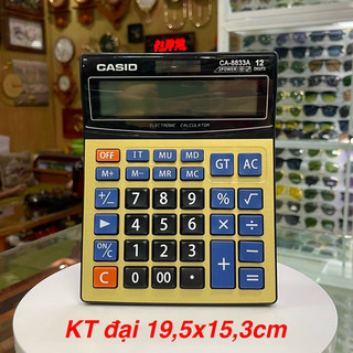 Máy tính để bàn gasid ca-8833a 12 số. dùng năng lượng mặt trời kết hợp cả pin tiện lợi