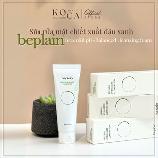 Sữa Rửa Mặt beplain Đậu Xanh cân bằng độ pH Greenful Cleansing Foam 80ml