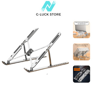 Giá Đỡ Laptop Máy Tính Sách Tay Có Đệm Chống Trượt Chống Xước Khung Đỡ Hợp Kim Nhôm Nâng Hạ Độ Cao Hỗ Trợ Tản Nhiệt
