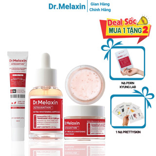Dr Melaxin ,Bộ sản phẩm trắng da mờ nám Dr Melaxin Astaxanthin , dưỡng trắng , mờ thâm , đều màu da