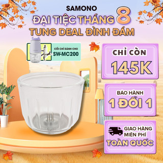Cối thay thế SW-MC200 phụ kiện cho máy xay mini Samono SW-MC200 loại 0.3L-Lưỡi dao thay thế phụ kiện máy con gấu Samono