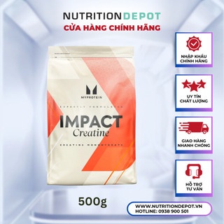 Myprotein Impact Creatine Không mùi 500g hỗ trợ tăng sức mạnh - Nutrition Depot VN
