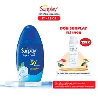 Kem chống nắng Sunplay mát lạnh giải nhiệt dạng sữa Sunplay Super Cool SPF 50, PA++++ 30g