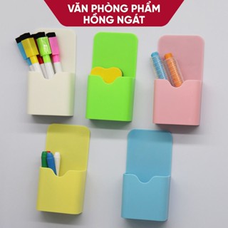 Ống đựng bút có nam châm dính bảng từ size nhỏ, hộp đựng bút văn phòng đa năng cute dễ thương bằng nhựa giá rẻ OB03