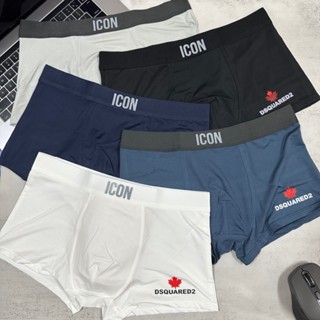 Quần lót nam [ Combo 5 ] Boxer nam, quần sịp nam thun lạnh , mỏng nhẹ co giãn , thấm hút kháng khuẩn tốt DSQ