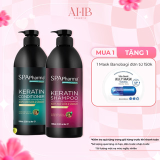Cặp Gội Xả Phục Hồi Tóc Spa Pharma Keratin Chuẩn Salon