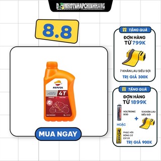 (Mẫu mới 2021) Nhớt nhập khẩu chính hãng 100% cao cấp Tây Ban Nha REPSOL RACING 4T 10W40