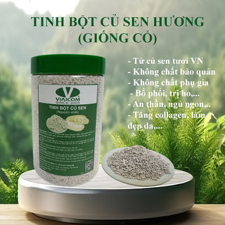 Tinh bột củ sen nguyên chất Viaicom, bột củ sen loại đặc biệt