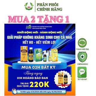 Siro cao ho thảo dược Hoàng Bảo Đan NSG hết ho, long đờm, bổ phế, dùng cho mọi lứa tuổi - Chai 100ml