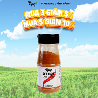 Ớt Bột Chỉ Thiên Tự Nhiên Vipep Hũ Nhựa 45g - Gia vị Vipep