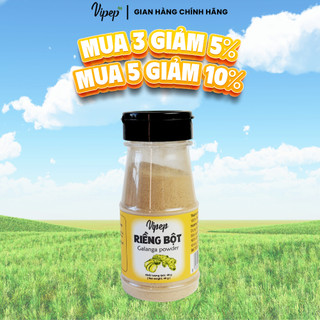 Riềng Bột Tự Nhiên Vipep Hũ Nhựa 40g - Gia vị Vipep