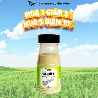 Sả Bột Tự Nhiên Vipep Hũ Nhựa 40g - Gia vị Vipep