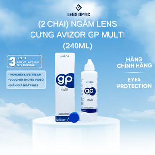 [COMBO 2 CHAI] Nước ngâm rửa kính áp tròng  Avizor GP Multi 240ml - Lens Optic