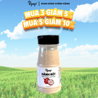 Hành Bột Tự Nhiên Vipep Hũ Nhựa 70g - Gia vị Vipep