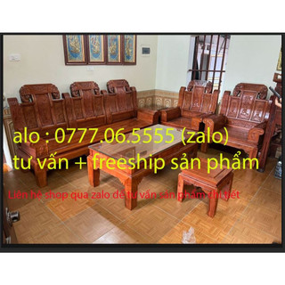 Bộ bàn ghế âu á chương voi gỗ hương đá nam phi đẹp