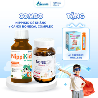 Combo Bổ Sung Canxi Và Tăng Đề Kháng Cho Bé, Tradimed Pharma