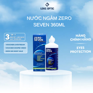 Nước ngâm lens Zero Seven 360ml, nước rửa kính áp tròng - Lens Optic