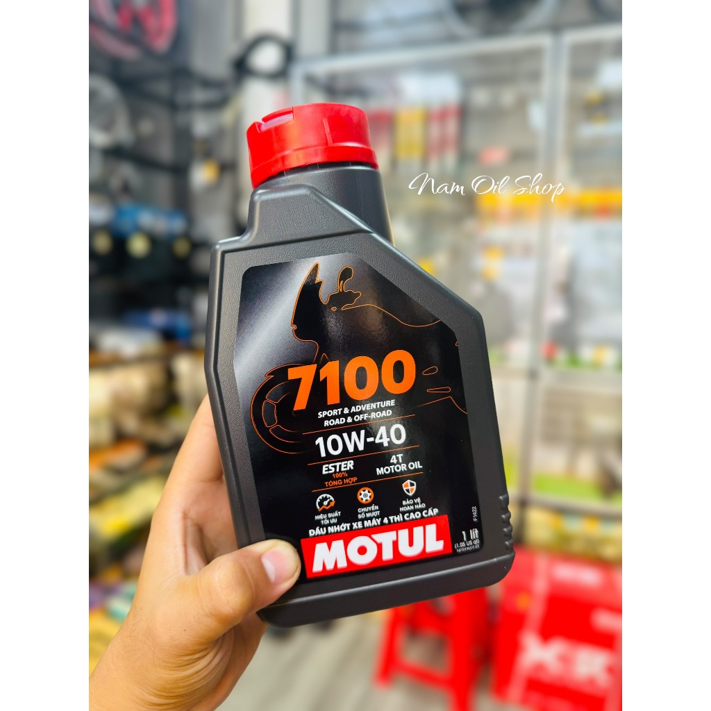 Nhớt Motul 7100 10w40 100% tổng hợp cho xe máy