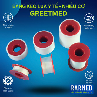 Băng keo lụa y tế GREETMED băng dán lụa sơ cứu vết thương siêu dính - Nhiều cỡ