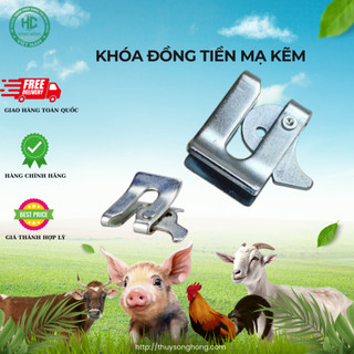Chốt cửa chuồng inox 201 - khóa đồng tiền inox 201