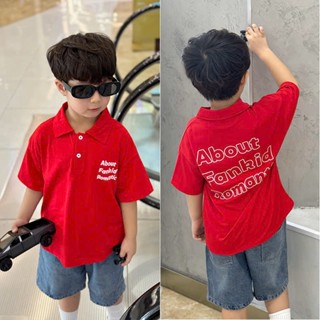 Áo polo bé trai size đại 50kg Magickid áo polo ngắn tay cổ bẻ chất thun cá sấu mặc đi học đi chơi Quần áo trẻ em AO24042