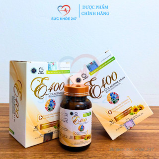 E 400-collagenmarin with glutathion 30 viên/lọ - bổ sung vitamin e, collagen giúp giảm lão hóa da