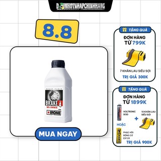 Dầu Thắng Tổng Hợp Ipone Brake Dot 4 (500ml) - Hàng Chính Hãng Nhập Khẩu Pháp 100%