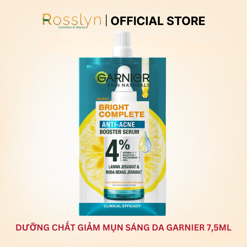 DƯỠNG CHẤT GIẢM MỤN SÁNG DA GARNIER 7,5ML ROSSLYN