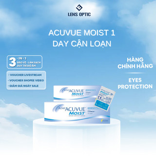 Kính áp tròng cận loạn thị 1 ngày Acuvue Moist for Asticmatism -Lens Optic