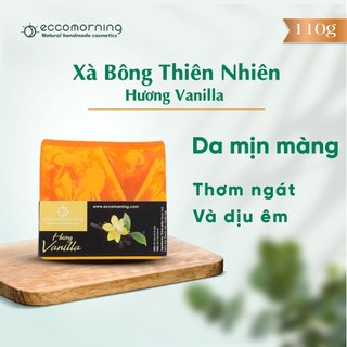 Xà Bông Thiên Nhiên Handmade eccomorning Hình Vuông Hương Vanilla - Vanilla Soap