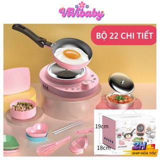 Bộ Nhà Bếp Mini Đồ Chơi Nhà Bếp Nấu Ăn Thật 22 Chi Tiết Đồ Dùng Nhà Bếp Mini Cho Bé Đồ Chơi Nấu Ăn - Đồ Chơi VIVI BABY