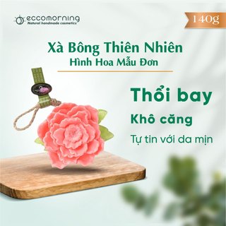 Xà Bông Thiên Nhiên Handmade eccomorning Hình Hoa Mẫu Đơn - Peony Soap