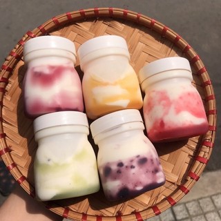 Combo 12 hủ nhựa đựng sữa chua 90ml kèm nắp