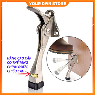 FREESHIPChặn cửa móng ngựa chống va đập thông minh có lẫy gạt tăng chỉnh được chiều cao giữ cửa chống gió lùa