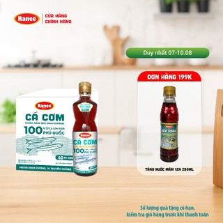 Thùng nước mắm nhĩ dinh dưỡng Ranee cá cơm 60N 500ml