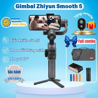 Gimbal điện thoại chính hãng Zhiyun Smooth 5 - Tay cầm gimbal chống rung chuyên nghiệp