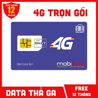 SIM 4G MOBIFONE MDT350 - 12DMT50 - 12FD50 / MDT250A / 6SHIP120 TRỌN GÓI 1 NĂM KHÔNG NẠP TIỀN