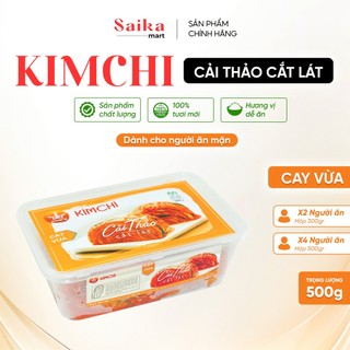 King's Kim Chi cải thảo cắt lát cay vừa 500g, vị cân bằng dễ ăn, lên men tự nhiên