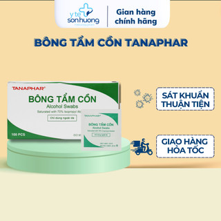 Bông tẩm cồn ALCOHOL SWABS sát khuẩn, Chăm Sóc Vết Thương hoặc Vệ Sinh Màn Hình Điện thoại