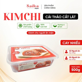 King's Kim Chi cải thảo cắt lát CAY NHIỀU hộp 500gr, cay nồng đậm vị, lên men tự nhiên