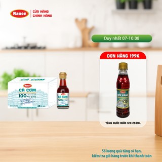 Hộp 10 chai nước mắm nhĩ dinh dưỡng Ranee cá cơm 60N 60ml