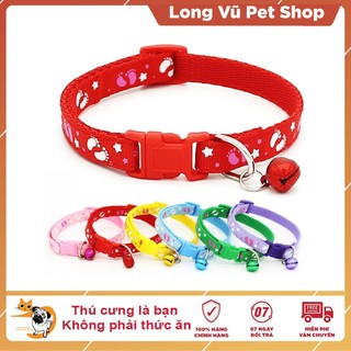 Vòng cổ cho chó, vòng cổ cho mèo nhiều họa tiết cho các bé dưới 5kg - Long Vũ Pet Shop