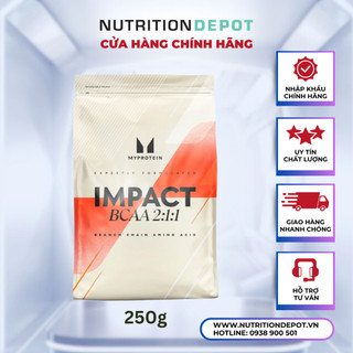 Thực phẩm bổ sung gia tăng sức bền và phục hồi cơ Myprotein Impact BCAA 250g – Nutrition Depot Vietnam