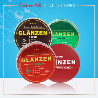 Sáp vuốt tóc nam tạo kiểu không bóng giữ nếp 24h glanzen 30 shine 60g